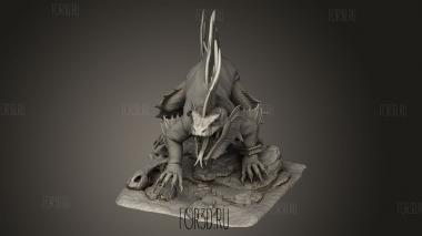 Огненная саламандра 3d stl модель для ЧПУ