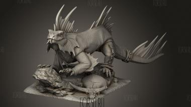 Огненная саламандра 3d stl модель для ЧПУ