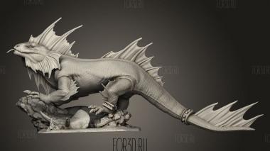 Огненная саламандра 3d stl модель для ЧПУ
