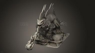 Огненная саламандра 3d stl модель для ЧПУ