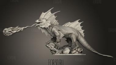 Огненная саламандра 3d stl модель для ЧПУ