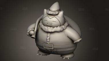 Санта Снорлакс 3d stl модель для ЧПУ