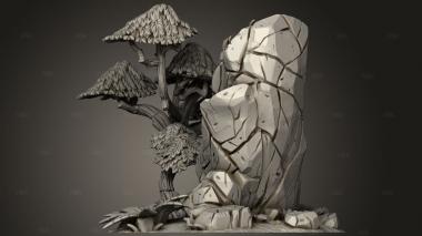 Сердцевина Саванны Большая Каменная Акация 3d stl модель для ЧПУ