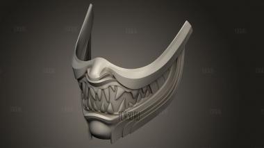 Лицо Скорпиона Ханзо 3d stl модель для ЧПУ