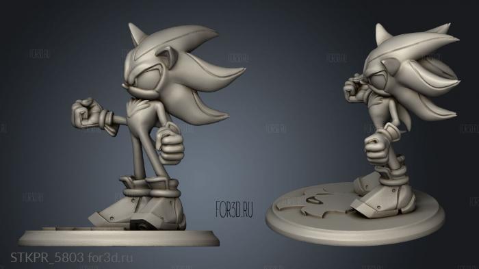 Shadow The Hedgehog Sonic Adventure 3d stl for CNC