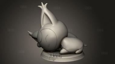 Пугливый Покемон 3d stl модель для ЧПУ
