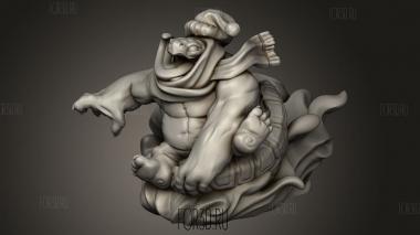 Торт для катания на санях 3d stl модель для ЧПУ