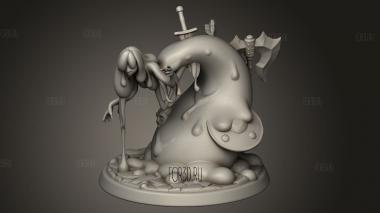 Слизистая девушка 3d stl модель для ЧПУ