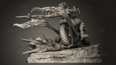 Спитфайр Джен Бронзовый Байкер 3d stl модель для ЧПУ