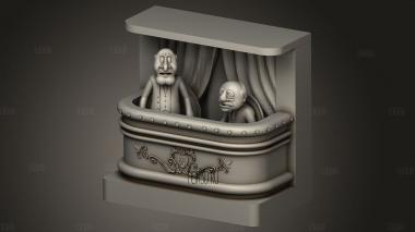Стенд для штор Статлер Уолдорф 3d stl модель для ЧПУ