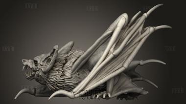 Гигантская Летучая Мышь 3d stl модель для ЧПУ