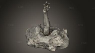 Ландшафтный Зомби 3d stl модель для ЧПУ