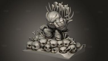 Танос на троне,Чиби 3d stl модель для ЧПУ