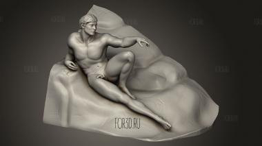 Сотворение мира адамом 3d stl модель для ЧПУ