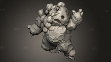 Земляной Вид разделенного клода 3d stl модель для ЧПУ