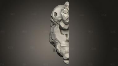 Земляной Вид разделенного клода 3d stl модель для ЧПУ