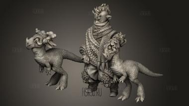 Эльфы В Нит-Эльф-Укротитель динозавров 3d stl модель для ЧПУ