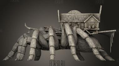 Домик Стрелка-Гигантского Тарантула-Билдинг 3d stl модель для ЧПУ