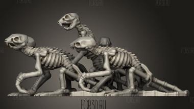Скелетообразная Крыса 3d stl модель для ЧПУ