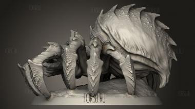 Гигантский Паук Дикой Природы Расслабляется 3d stl модель для ЧПУ