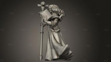ПРИКЛЮЧЕНИЯ ТИТАНОВ Эльфийский маг с книгой 3d stl модель для ЧПУ
