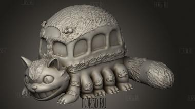 Кошачий автобус Тоторо 3d stl модель для ЧПУ