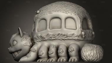 Кошачий автобус Тоторо 3d stl модель для ЧПУ