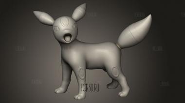 Умбреонский покемон 3d stl модель для ЧПУ