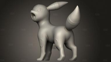 Умбреонский покемон 3d stl модель для ЧПУ