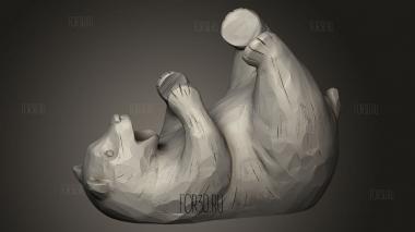 Держатель Для Винных Бутылок В Форме Медведя 3d stl модель для ЧПУ