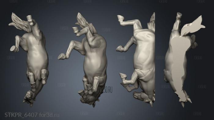 Western fantasy terrain DEAD HORSE 3d stl for CNC