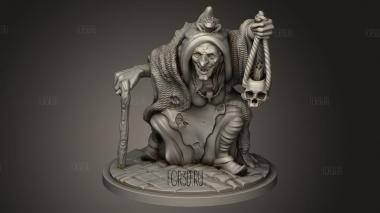 Ведьма Мирелла Хагон 3d stl модель для ЧПУ