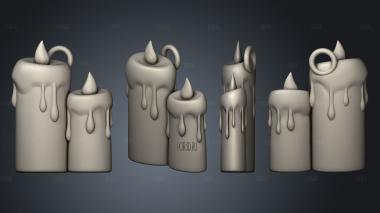 Little Ones candle stl model for CNC