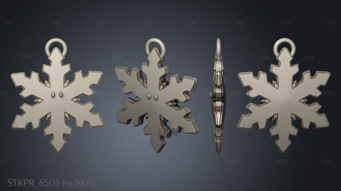 Little Ones Snowflake 3d stl for CNC