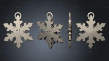 Little Ones Snowflake stl model for CNC