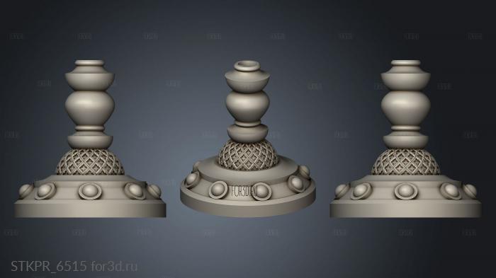 Xmas Sorcerer Candleholder 3d stl for CNC