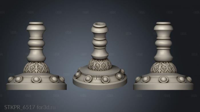 Xmas Sorcerer Candleholder 3d stl for CNC