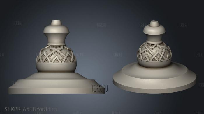 Xmas Sorcerer Candleholder 3d stl for CNC