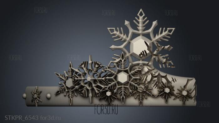 Xmas Tiara rside 3d stl for CNC