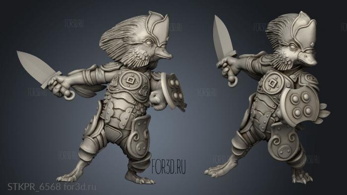 Yuan Yang Guard Silver Rush 3d stl for CNC