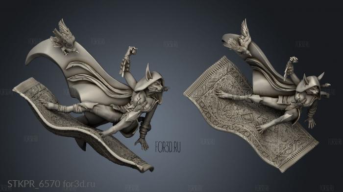 Zaahid The Djinn Great Mianna flyer on 3d stl for CNC