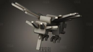 Пиксельный куб Zapdos 3d stl модель для ЧПУ