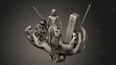 Чжунли Гео Архонт 3d stl модель для ЧПУ