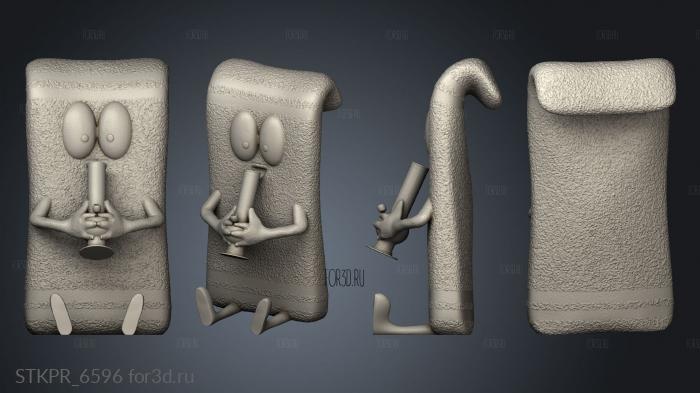 South Park Towelie 3d stl for CNC