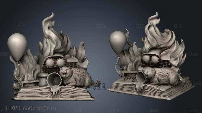 Stephen King 2 3d stl for CNC