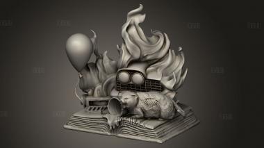 Стивен Кинг 2 3d stl модель для ЧПУ