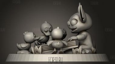 Вышивка Уточками 3d stl модель для ЧПУ