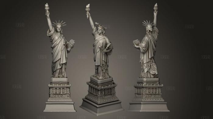 Statue of Liberty big podium 3d stl модель для ЧПУ