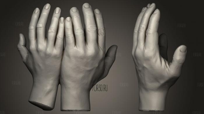 Escultura de manos Sculpture of hands stl model for CNC
