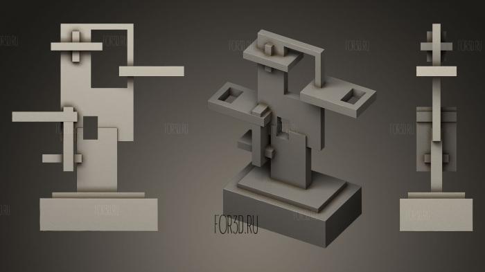 Golden Rectangle Revision 2 stl model for CNC